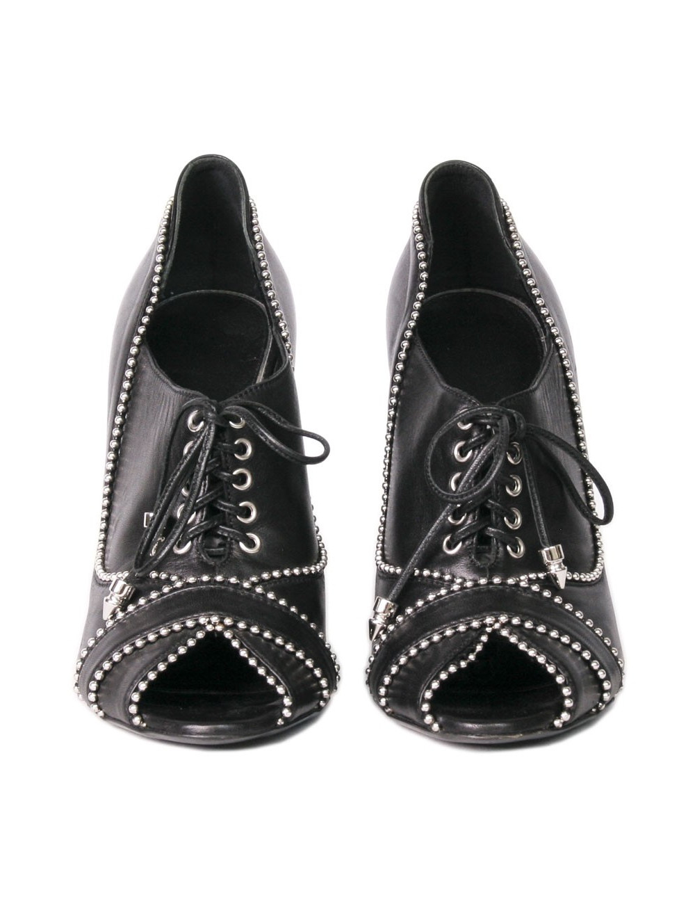Escarpins BALMAIN T40 cuir noir