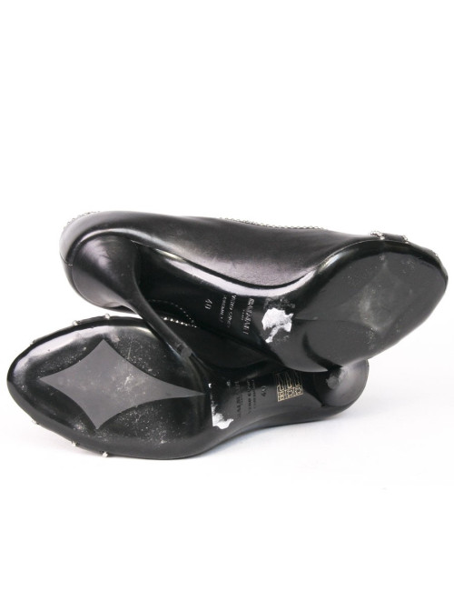 Escarpins BALMAIN T40 cuir noir