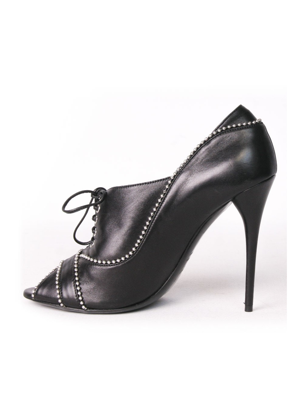 Escarpins BALMAIN T40 cuir noir
