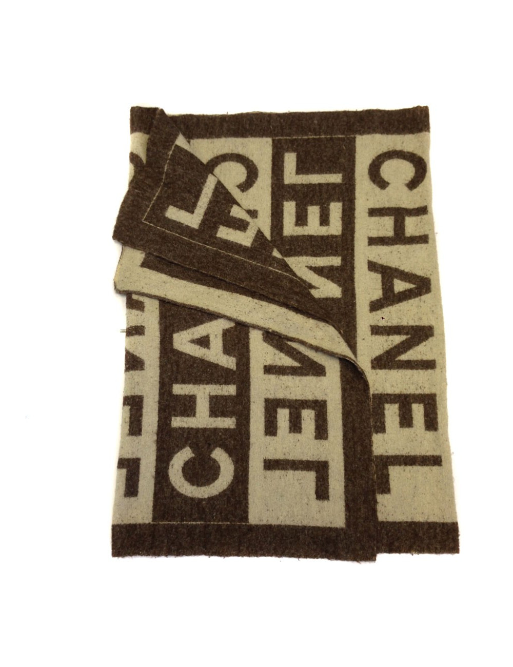 Plaid CHANEL in Brown and beige wool