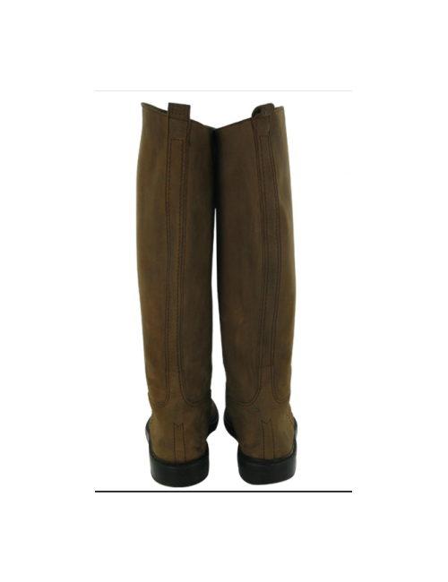 CHANEL t37.5 Brown boots with laces