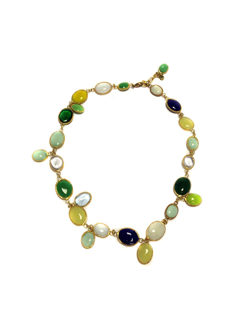 Collier MARGUERITE de VALOIS "Waterfalls" multicolores