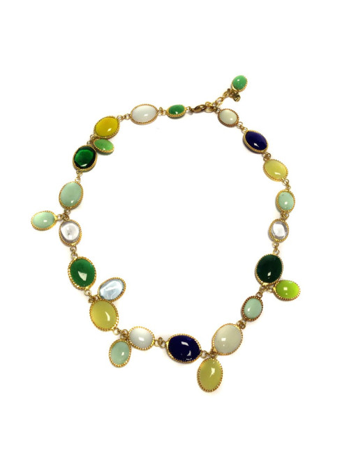 Collier MARGUERITE de VALOIS "Waterfalls" multicolores