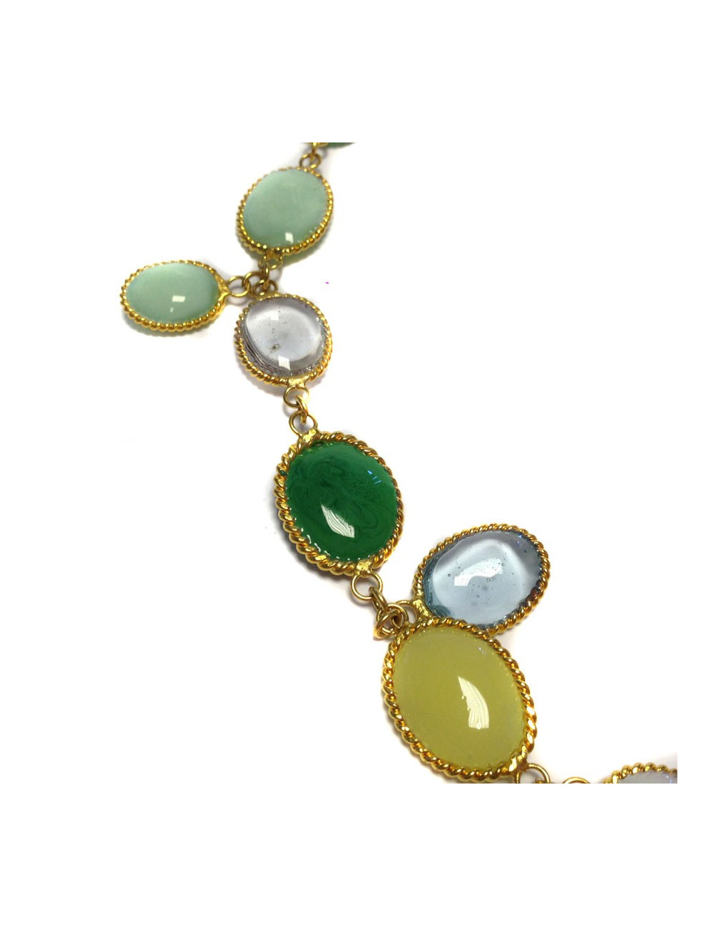 Collier MARGUERITE de VALOIS "Waterfalls" multicolores