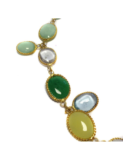 Collier MARGUERITE de VALOIS "Waterfalls" multicolores