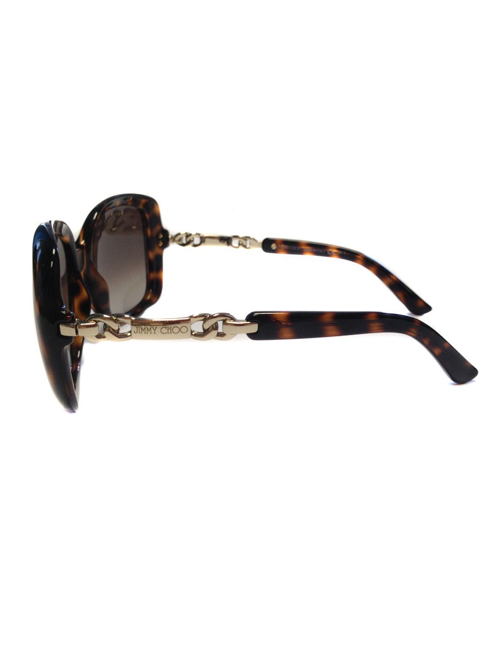 AUCTION JIMMY CHOO way Brown tortoiseshell sunglasses