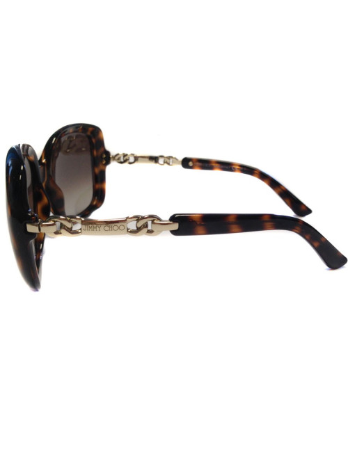AUCTION JIMMY CHOO way Brown tortoiseshell sunglasses