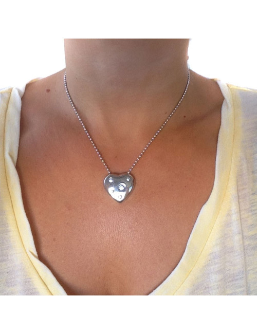 Parure YVES SAINT LAURENT collier bague argent