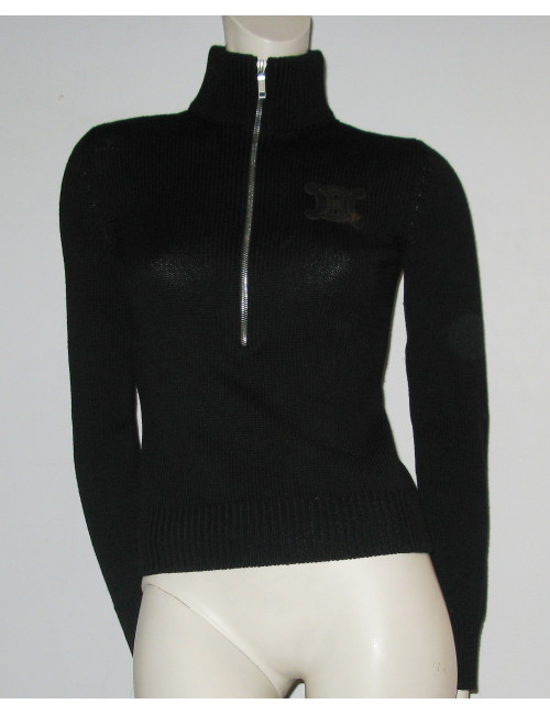 Pull laine noire CELINE