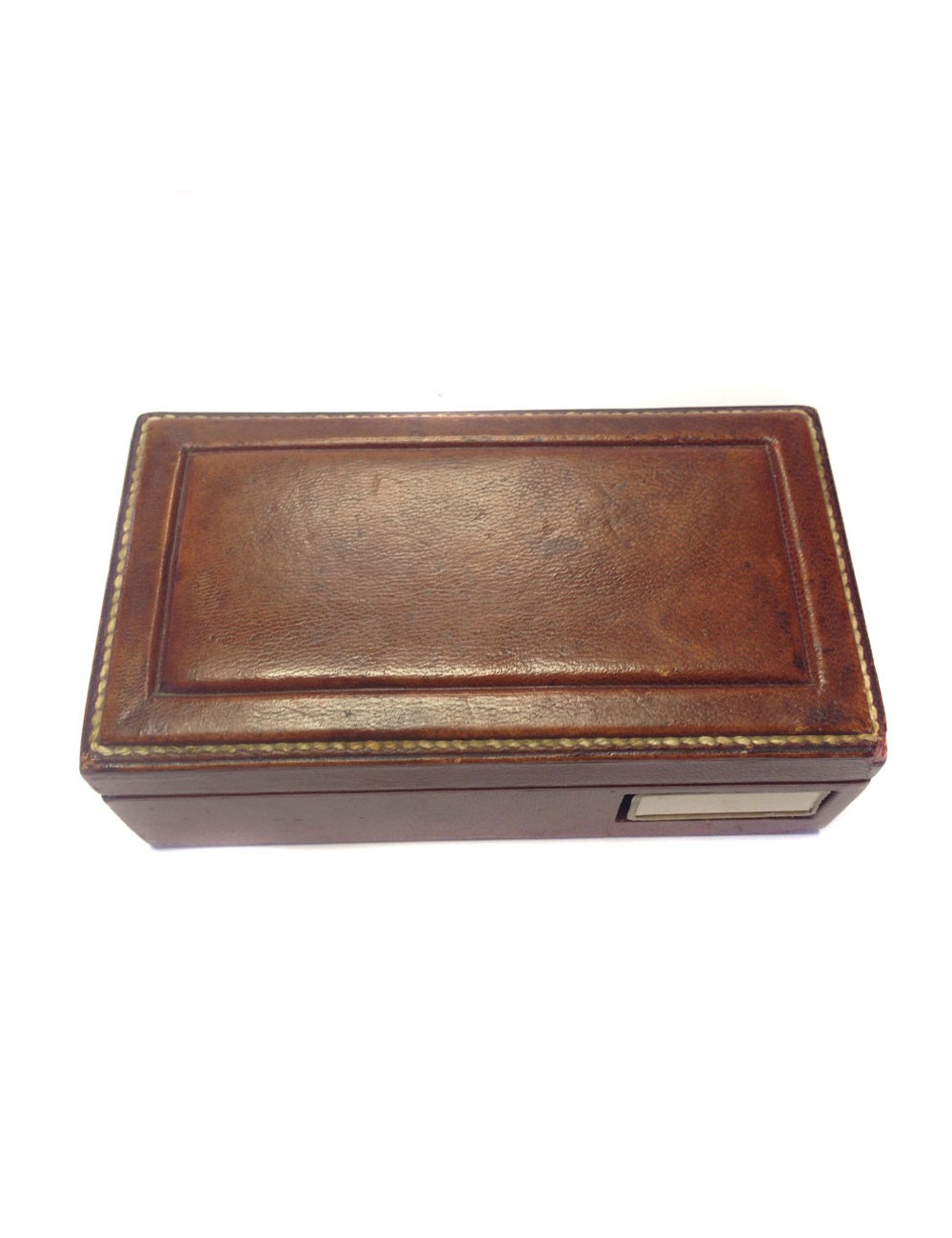 Box matches HERMES Vintage Tan Leather