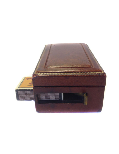 Box matches HERMES Vintage Tan Leather