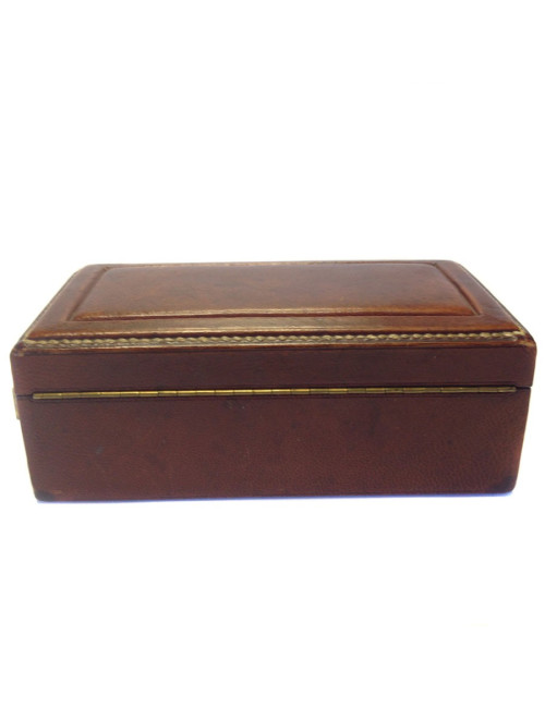 Box matches HERMES Vintage Tan Leather