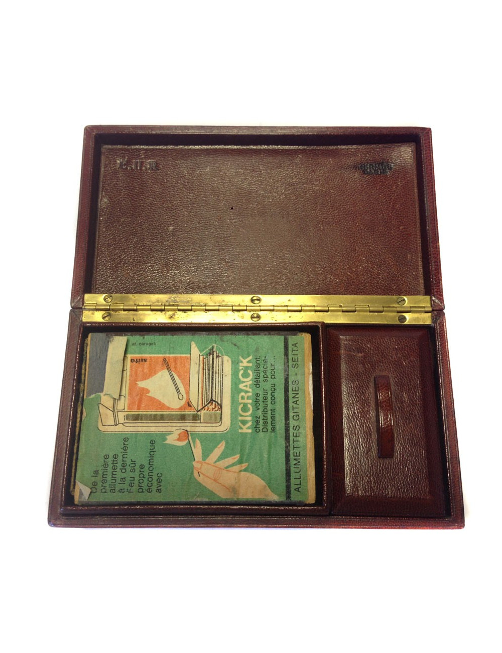 Box matches HERMES Vintage Tan Leather