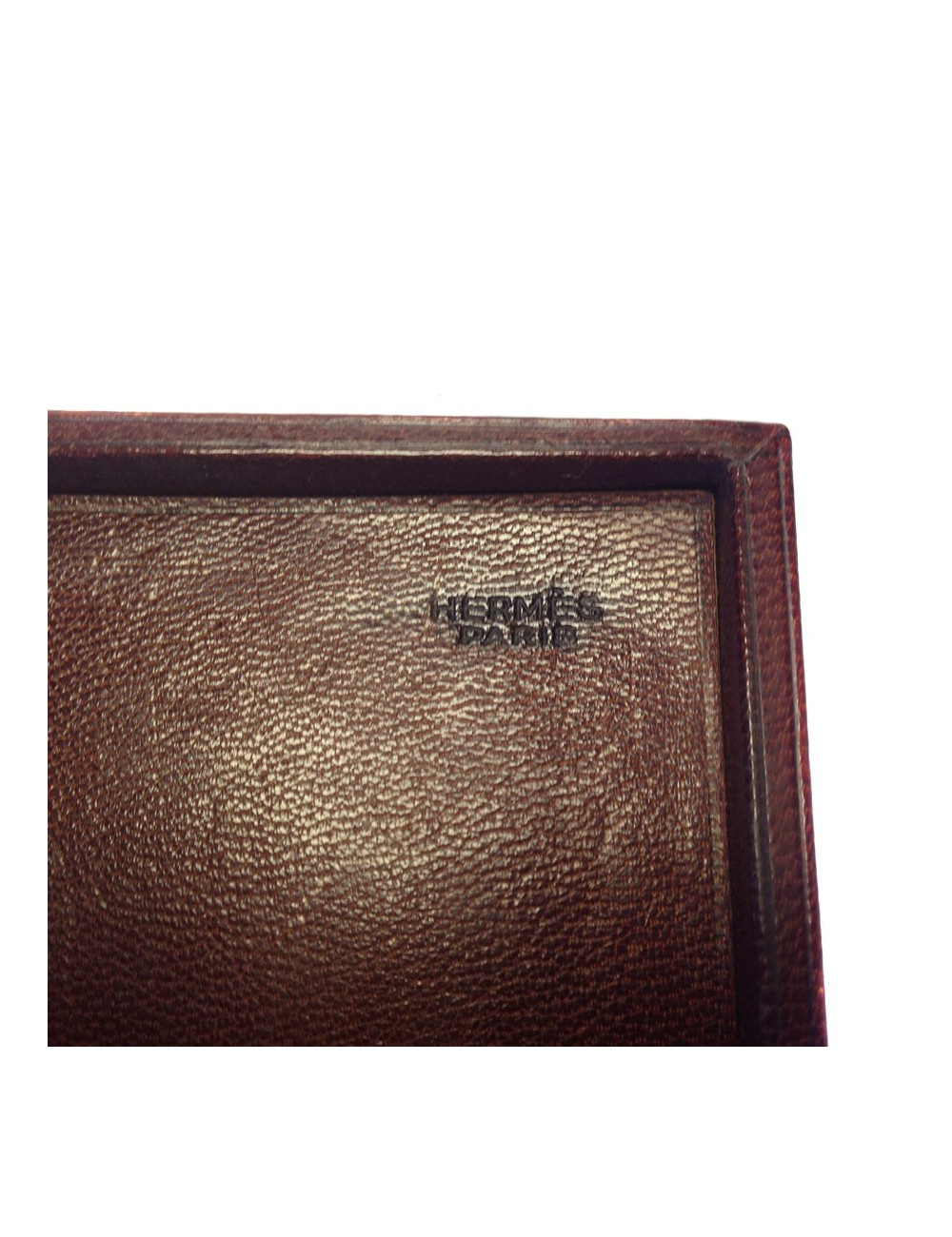 Box matches HERMES Vintage Tan Leather