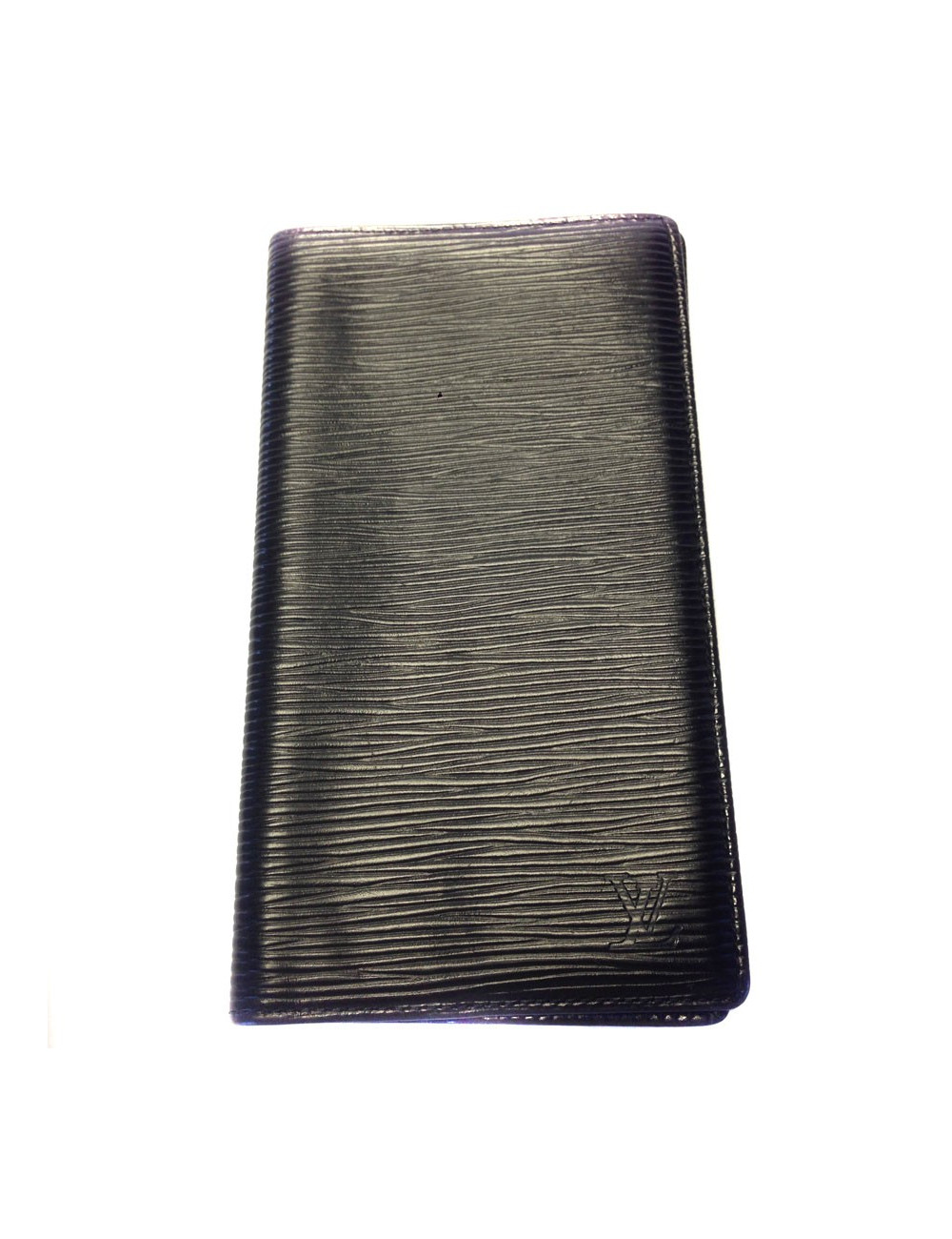 Porte répertoire  LOUIS VUITTON en cuir épi noir