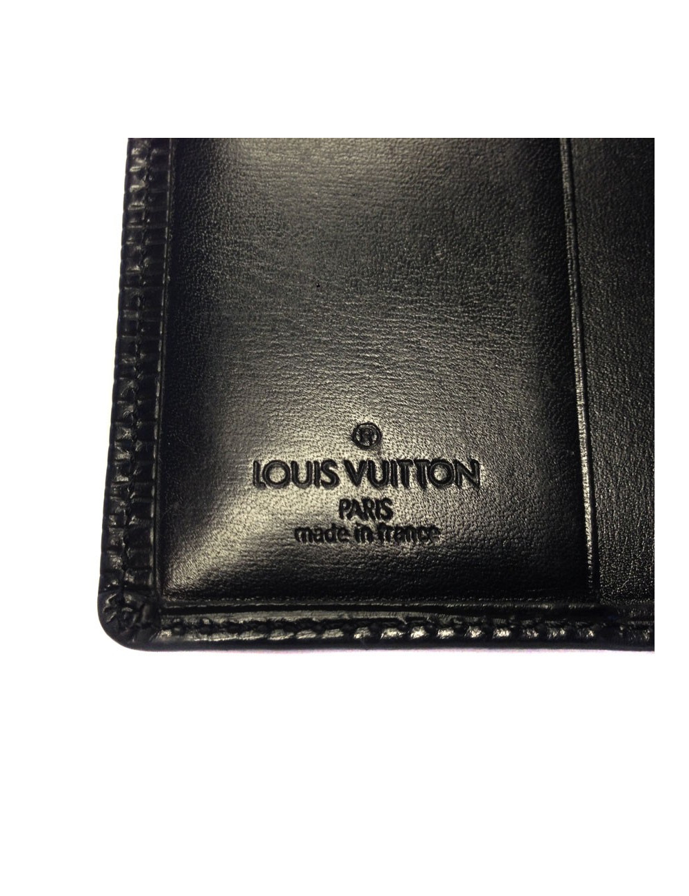 Door directory LOUIS VUITTON black epi leather