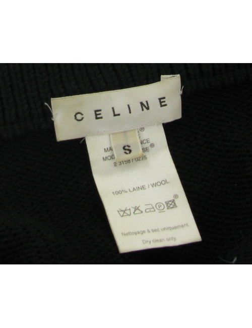 Pull laine noire CELINE