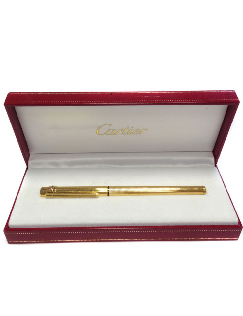 stylo plume "trinity" CARTIER en métal doré