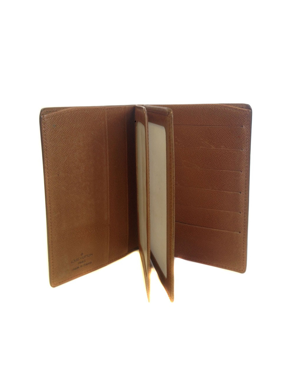 LOUIS VUITTON wallet large format in coated canvas