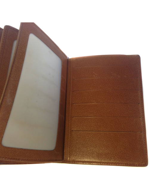 LOUIS VUITTON wallet large format in coated canvas