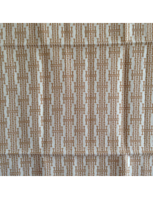 Scarf HERMÈS vintage beige pattern: wool