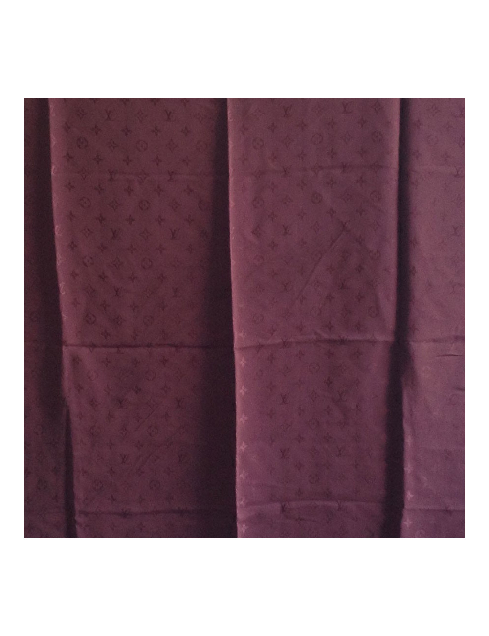 LOUIS VUITTON silk scarf heavy plum color