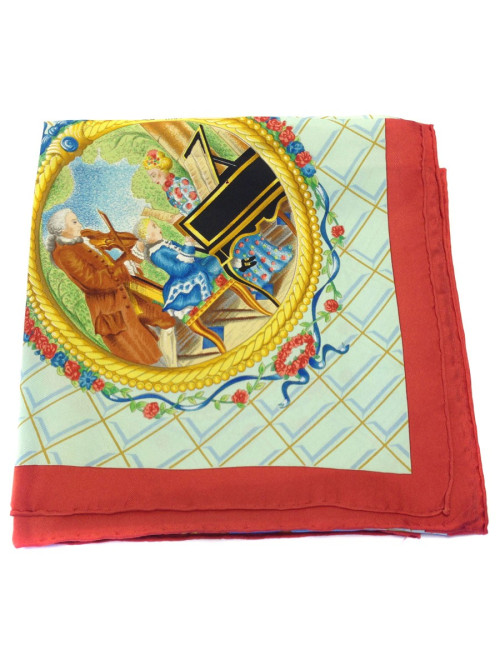 Carré HERMES "Hommage à Mozart" en soie