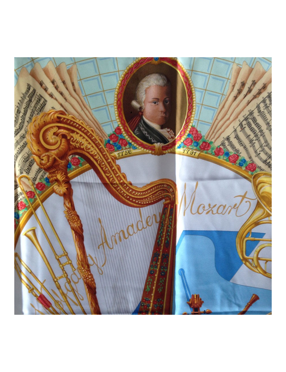 Hermès "Homage to Mozart" in silk