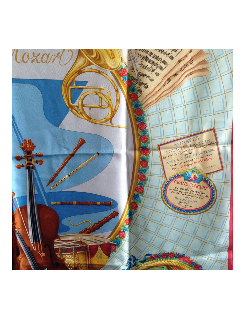 Hermès "Homage to Mozart" in silk