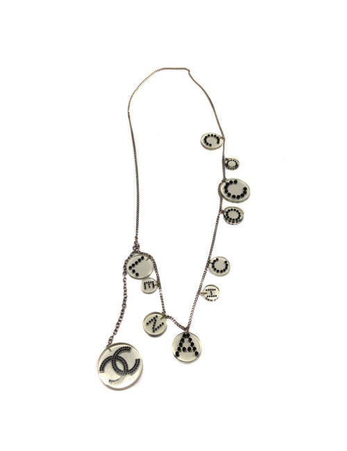 Ceinture sautoir CHANEL en plexi