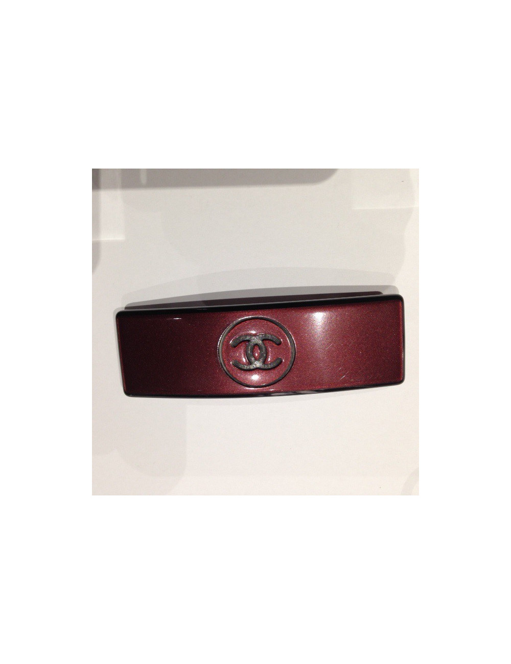 Barrette CHANEL prune
