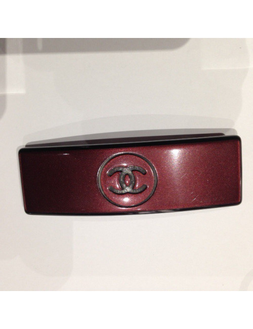 Barrette CHANEL prune