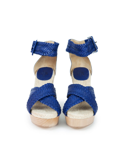 Sandales HERMES T 39 compensées