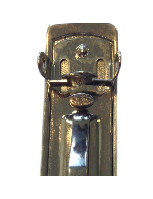 Barrette pour cheveux  CHANEL en métal argenté 