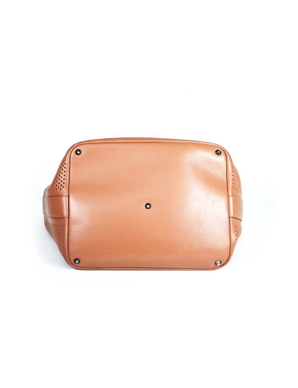 sac ALAIA cuir perforé gold