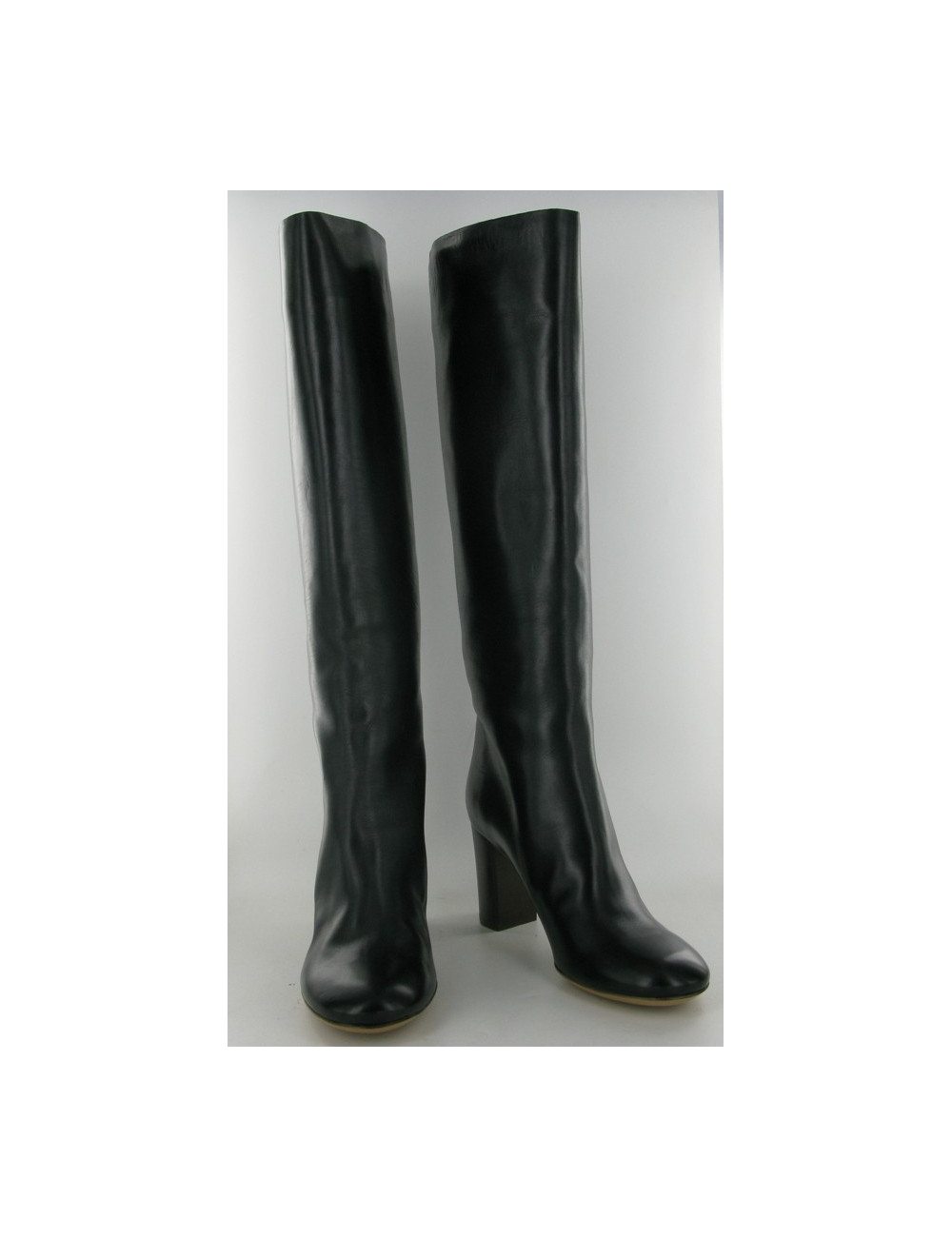 Bottes cuir noir CHLOE