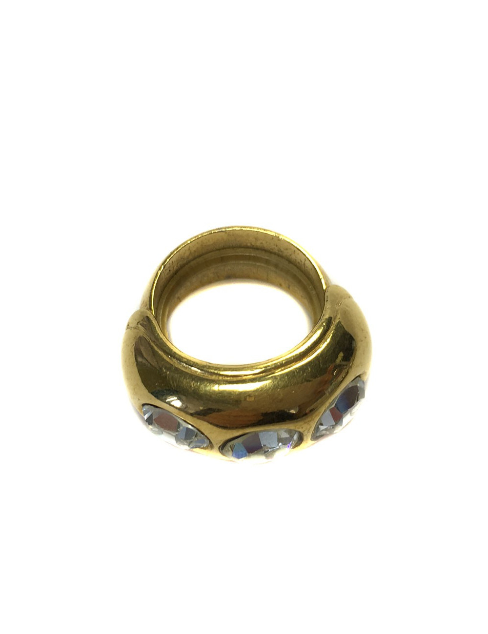 Bague GOOSSENS  Vintage T51 en métal doré