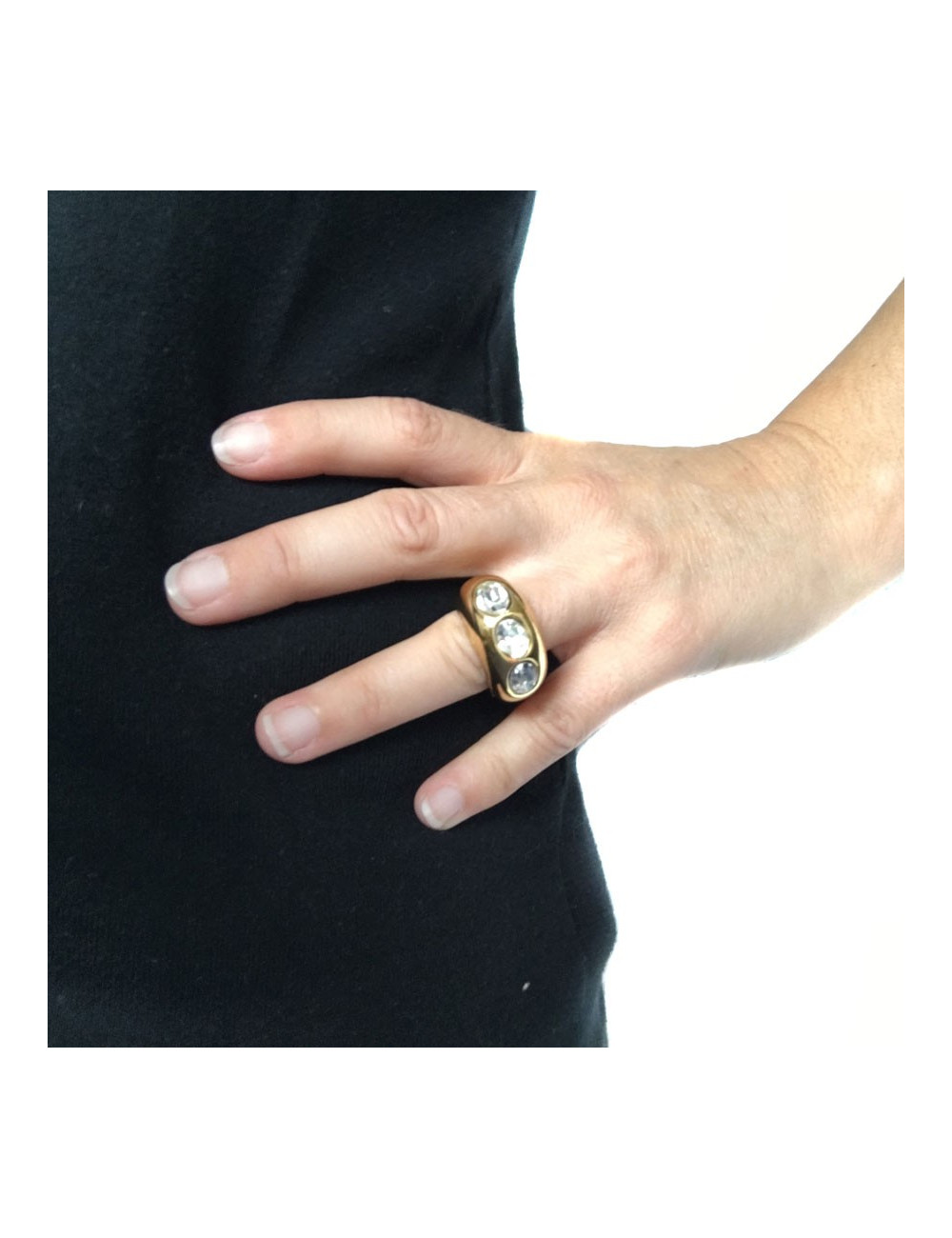 Ring GOOSSENS T51 Vintage gold metal