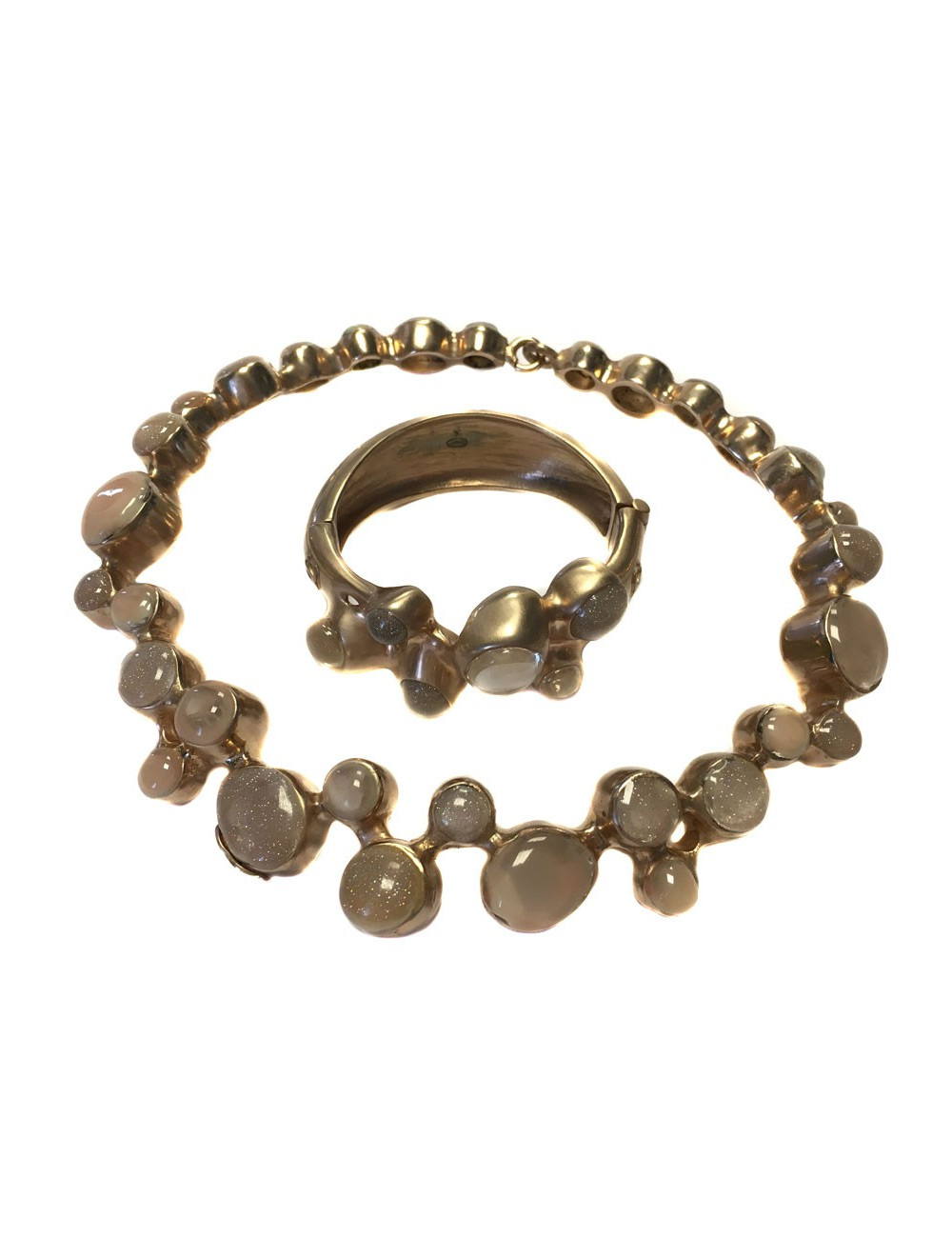 Parure CHANEL "Paris-Bombay" collier et bracelet