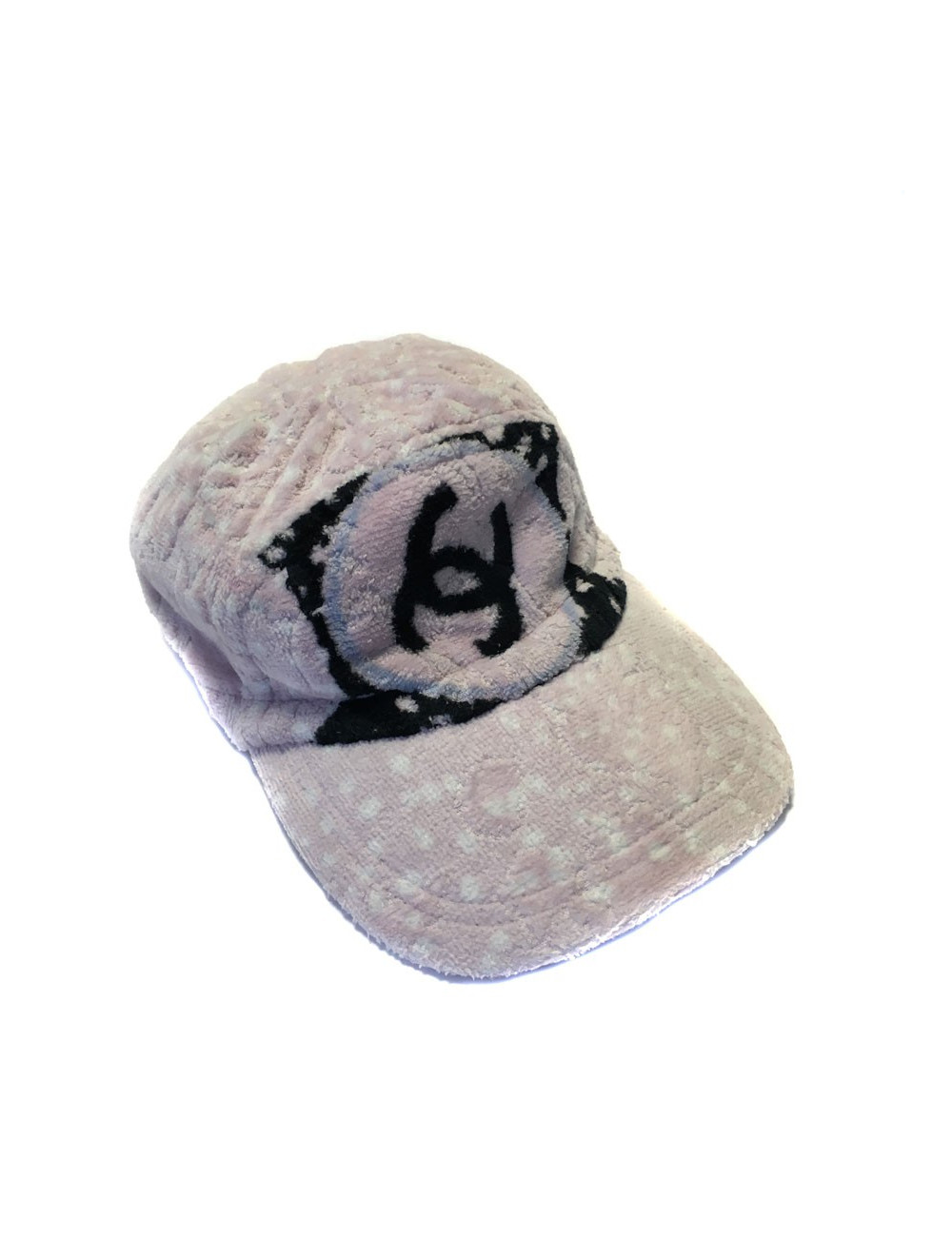 Casquette CHANEL en éponge rose