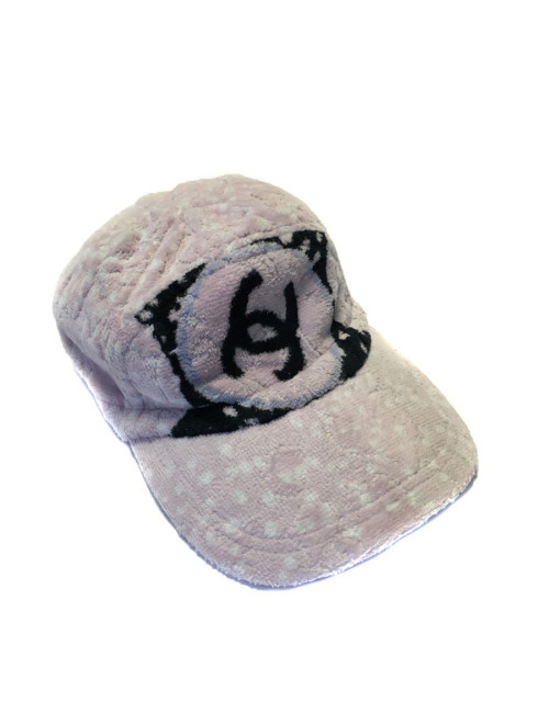 Casquette CHANEL en éponge rose
