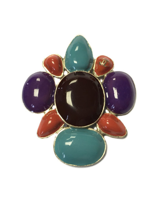 Broche CHANEL multicolore