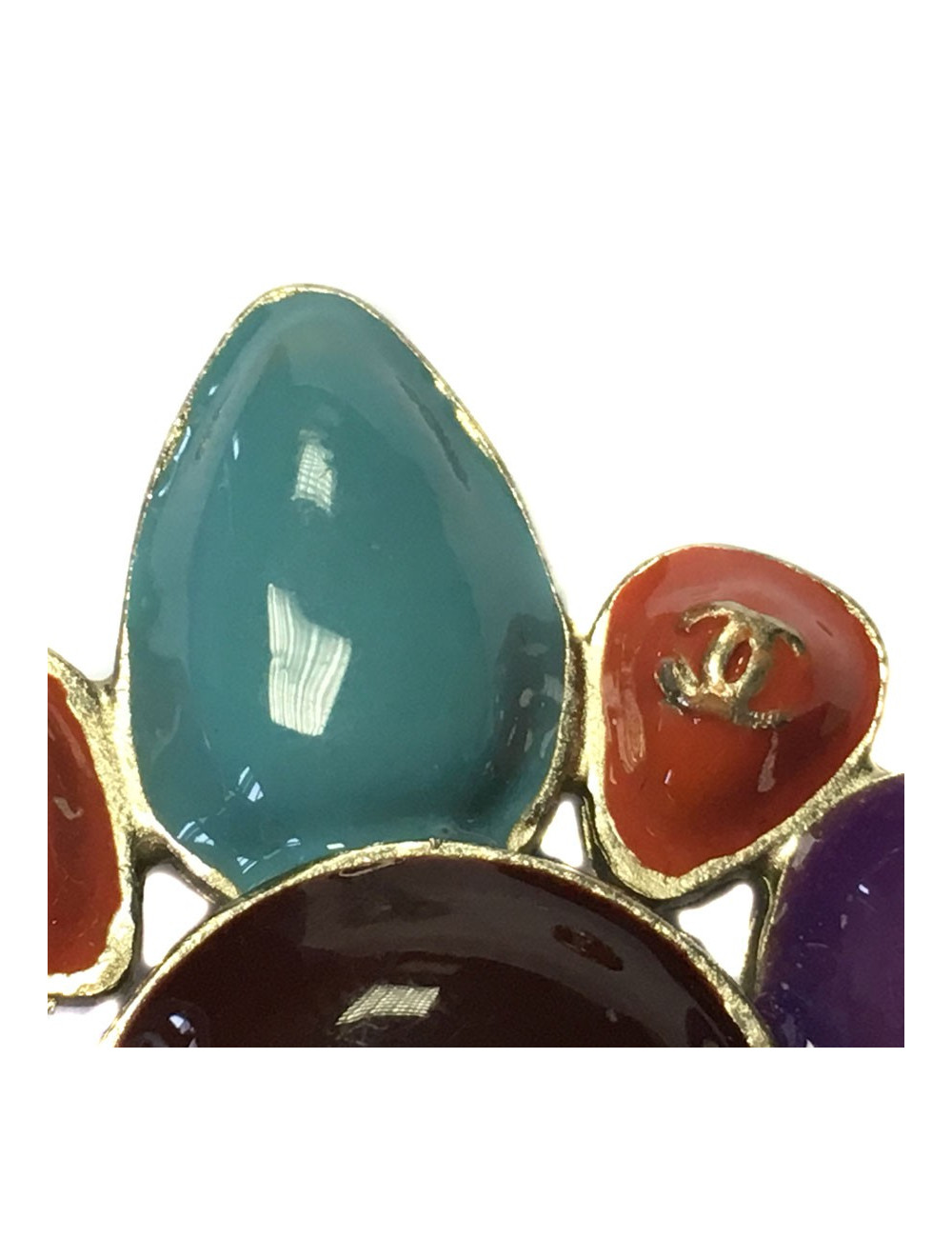 Broche CHANEL multicolore