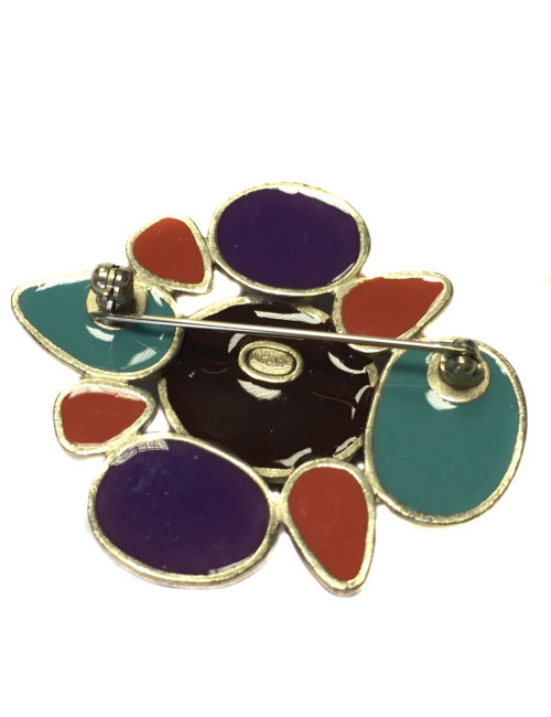 Broche CHANEL multicolore