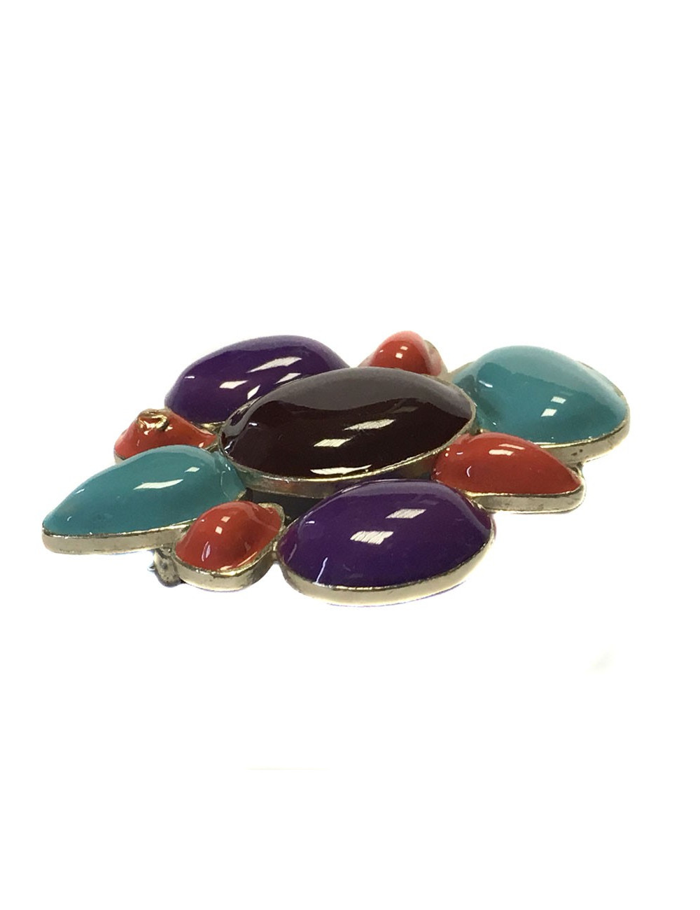 Broche CHANEL multicolore