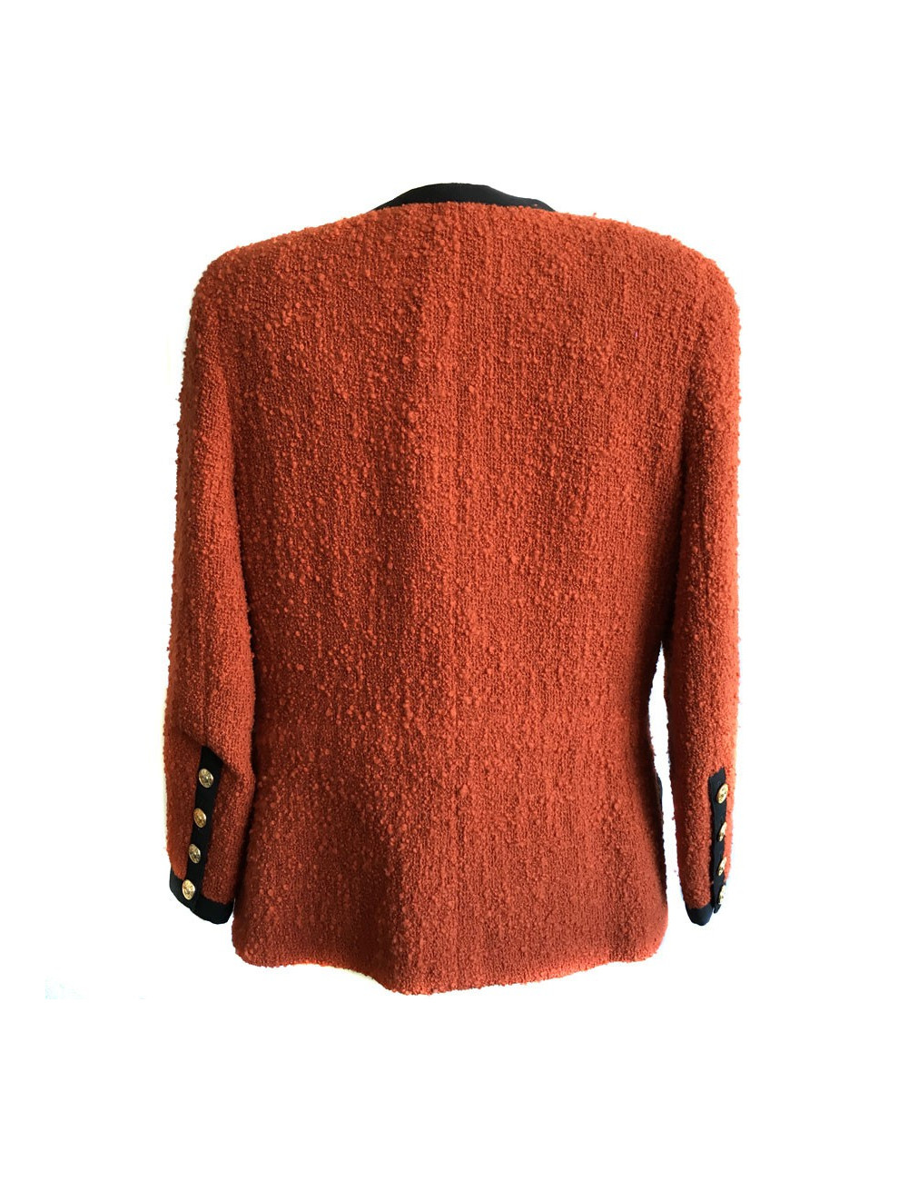 Veste CHANEL en laine couleur ocre