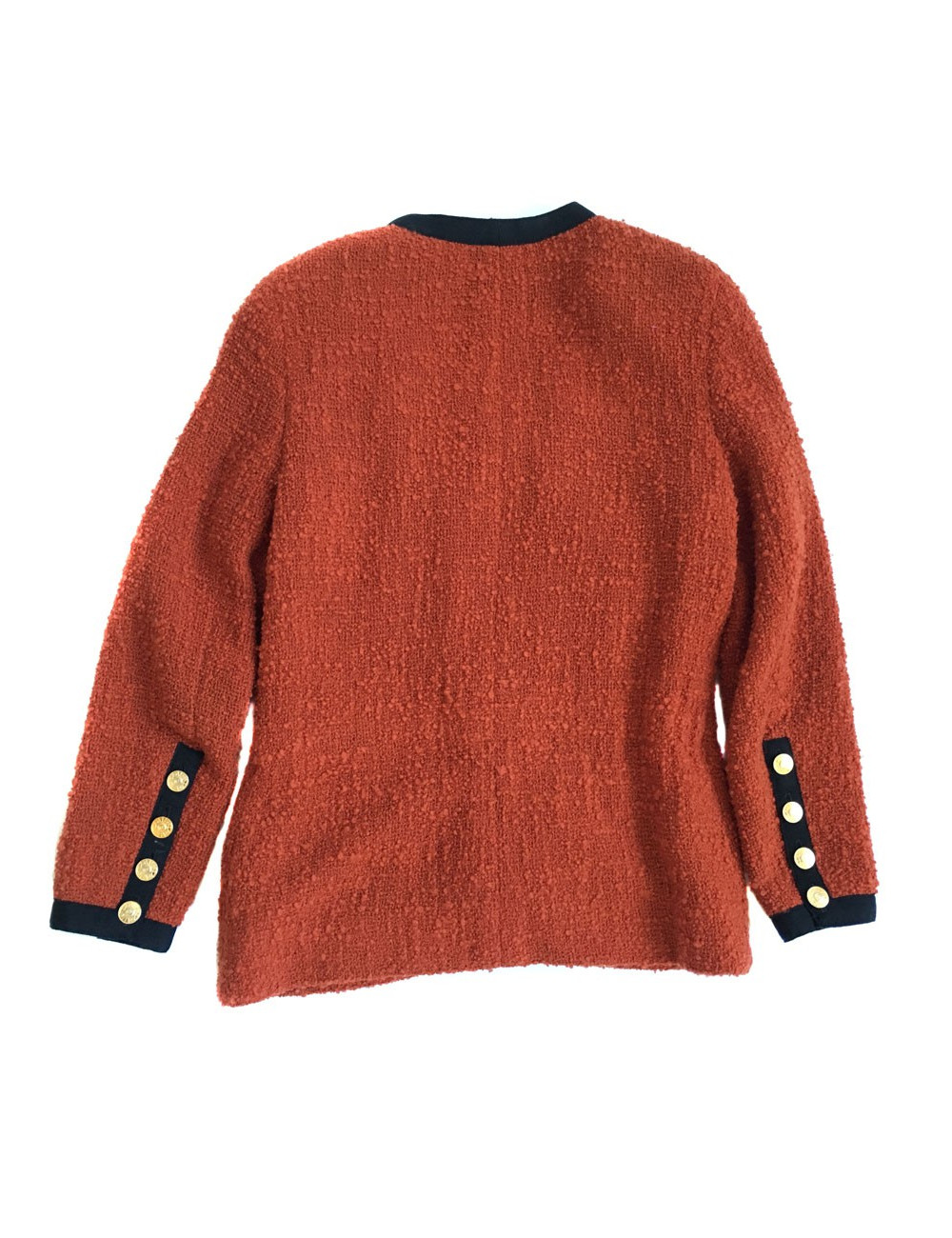 Veste CHANEL en laine couleur ocre