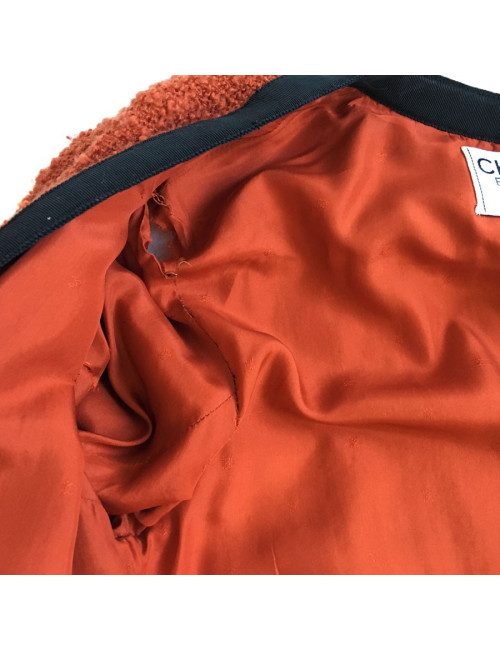 Veste CHANEL en laine couleur ocre