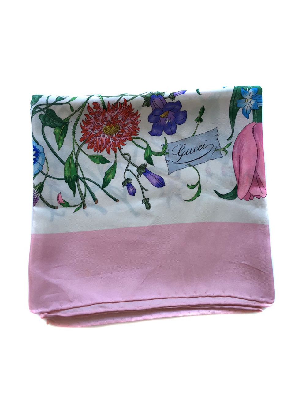 AUCTION scarf GUCCI silk rose