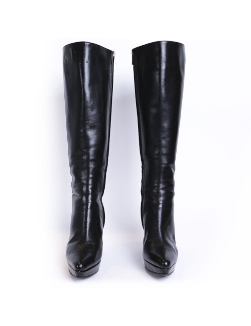 YVES SAINT LAURENT heels boots T 37.5
